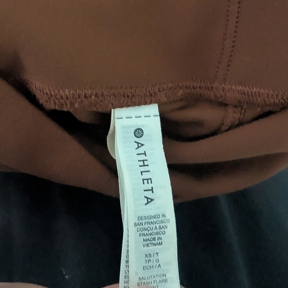 Athleta Salutation Stash Flare Yoga Athletic Gym Leggings Pants Size Woman's XS - Picture 5 of 5